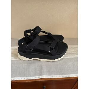 Teva Women's Jadito Universal Strappy Platform Sandals in Black Size 7.5